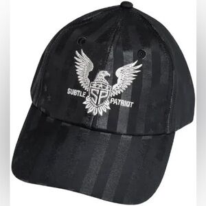 Nike Subtle Patriot Covert Snapback Hat Cap Eagle Patch Black 1 Sz  NEW